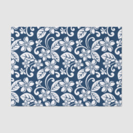 PAPEL DE SEDA ISLAND PLUMERIA (NAVY BLUE)
