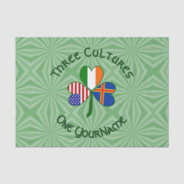 Papel De Seda Islas Åland Irlanda Estados Unidos Shamrock person
