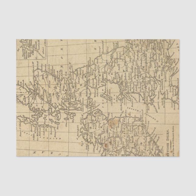 Papel De Seda Islas británicas 5 (Anverso)
