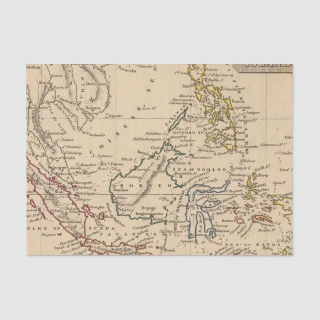 Papel De Seda Islas del este de la India (Anverso)