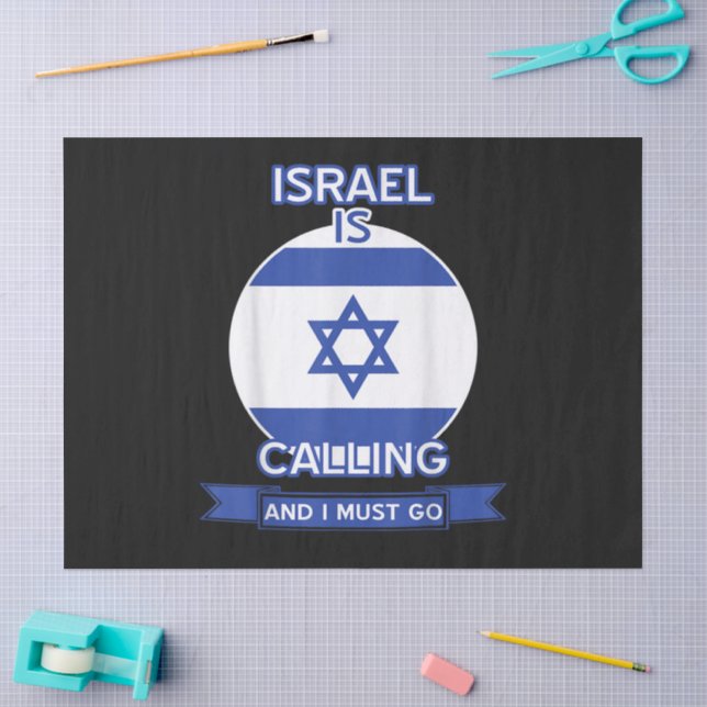 Papel De Seda Israel está llamando y debo ir  (Artesanía)