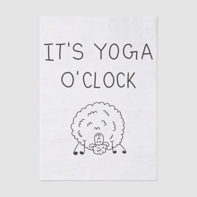 Papel De Seda It’s Yoga O’Clock Sheep (Anverso)