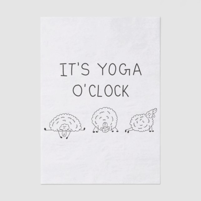 Papel De Seda It’s Yoga O’Clock Sheep (Anverso)
