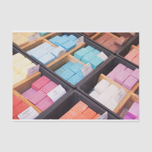 Papel De Seda Jabón francés de la provincia, Francia (Anverso)