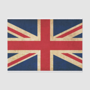 Papel De Seda Jack de la Unión de Bandera del Reino Unido