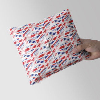 Papel De Seda Jack de la Unión de Bandera del Reino Unido