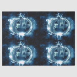 Papel De Seda jack-o-lantern en la lluvia