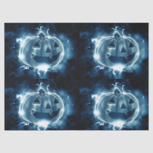 Papel De Seda jack-o-lantern en la lluvia