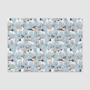Papel De Seda Jack Russell Terrier Paws and Bones