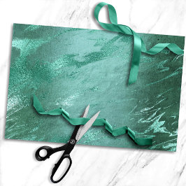 Papel De Seda Jade Fundido | Verde Esmeralda Mármol de Lujo