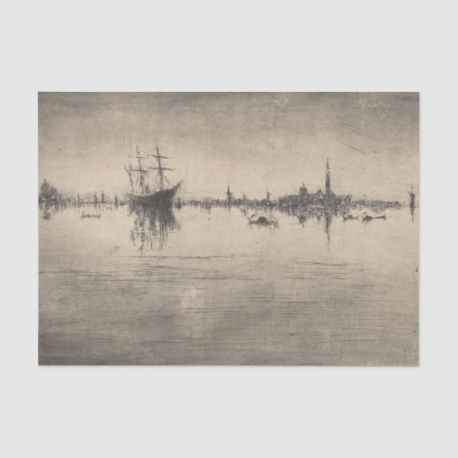 Papel De Seda James Whistler - Nocturne, de Venecia (Anverso)
