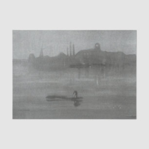 Papel De Seda James Whistler - Nocturne: El Támesis en Battersea