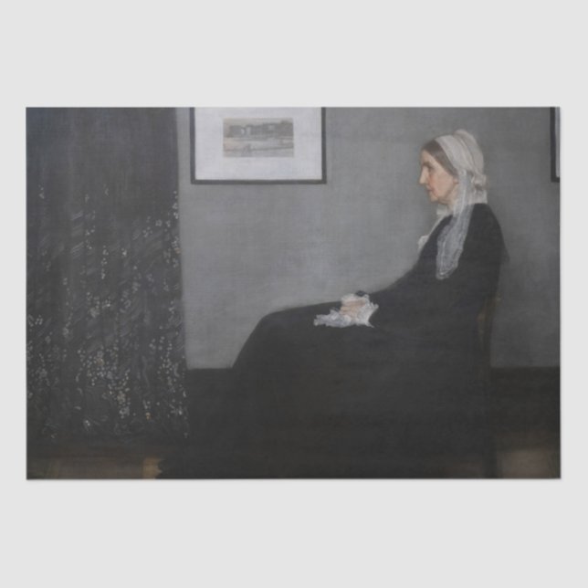 Papel De Seda James Whistler - Retrato de la madre del artista (Anverso)