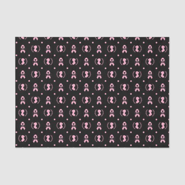 Papel De Seda Jane Austen Breast Cancer Awareness Tissue Paper (Anverso)