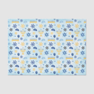 Papel De Seda Jánuca Chanukah Menorah enciende las estrellas