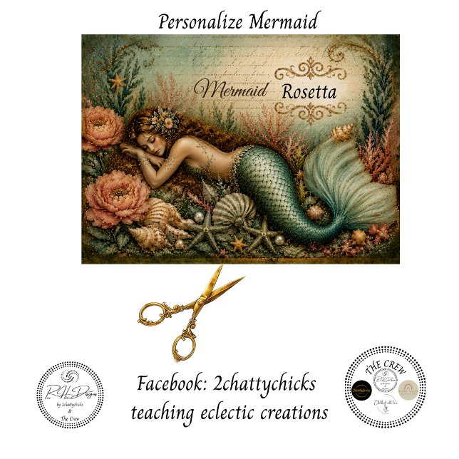 Papel De Seda Jardín Botánico de Sirena Personalizado  (Subido por el creador)