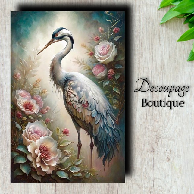 Papel De Seda Jardin Centinela Decoupage (Garden Sentinel Decoupage Tissue Paper)