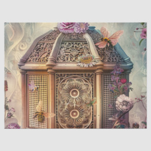 Papel De Seda Jardín de abejas encantadas fantasía (9)