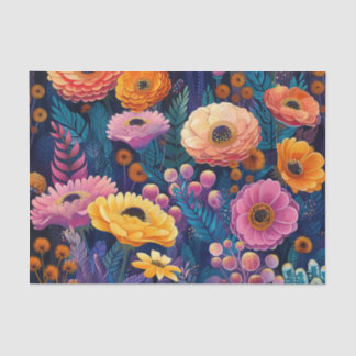 Papel De Seda Jardín de flores BMSC, V1