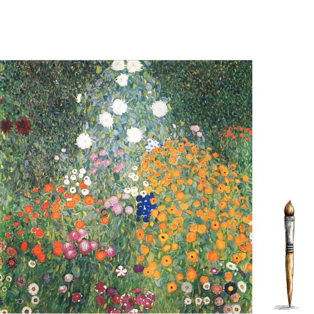 Papel De Seda Jardín de flores por Gustav Klimt Tissue Paper (Subido por el creador)
