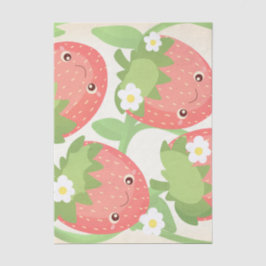 Papel De Seda Jardín de Fresas Bonito