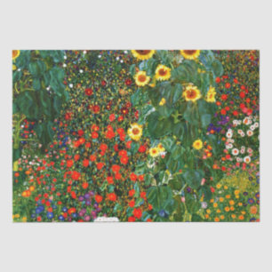 Papel De Seda Jardín de granja con girasoles