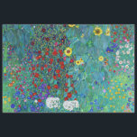 Papel De Seda Jardín de granja con girasoles, Gustav Klimt<br><div class="desc">Gustav Klimt (14 de julio de 1862 - 6 de febrero de 1918) era un pintor simbolista austríaco y uno de los miembros más destacados del movimiento secesión de Viena. Klimt es conocido por sus pinturas, murales, bocetos y otros objetos artísticos. Además de sus obras figurativas, que incluyen alegorías y...</div>