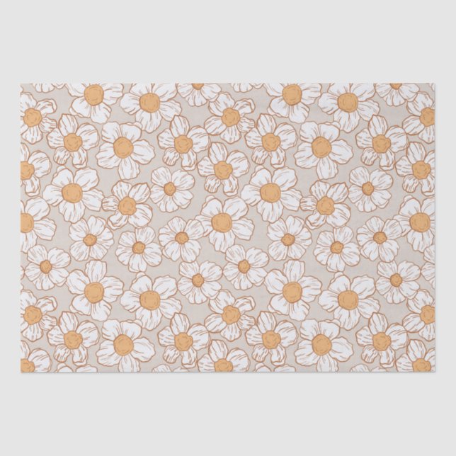 Papel De Seda Jardín de invierno en Beige (Anverso)