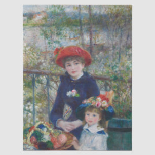 Papel De Seda Jardín de las hermanas Renoir Cottagecore Paisaje