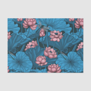 Papel De Seda Jardín de lotos nocturnos