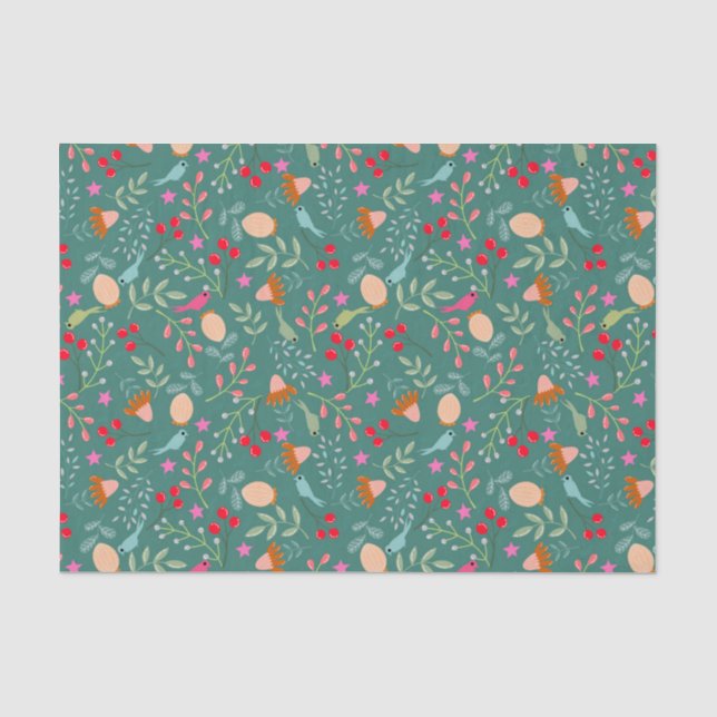Papel De Seda jardín de navidades (Anverso)