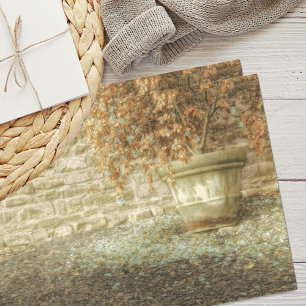 Papel De Seda Jardín de otoño rústico