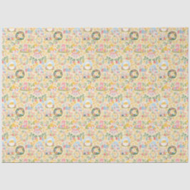 Papel De Seda Jardín de Pascua Amarillo de Primavera