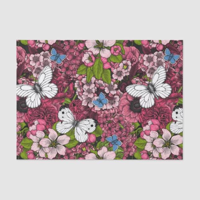 Papel De Seda Jardín de primavera (Anverso)