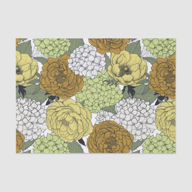 Papel De Seda Jardín de primavera tardía 2 (Anverso)