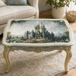 Papel De Seda Jardín del castillo azul brumoso Decoupage