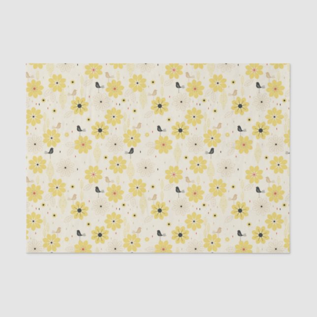 Papel De Seda Jardín del pájaro (Anverso)