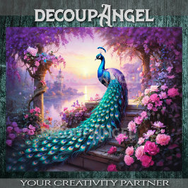 Papel De Seda Jardín del pavo real - Desnudo -