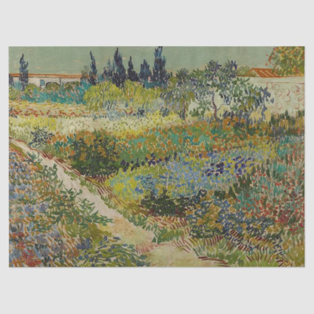 Papel De Seda Jardín en Arles - Vincent Van Gogh (Anverso)