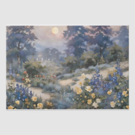 Papel De Seda Jardín Encantado de Luna Decoupage