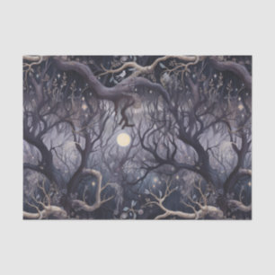 Papel De Seda Jardín espeluznante de noche