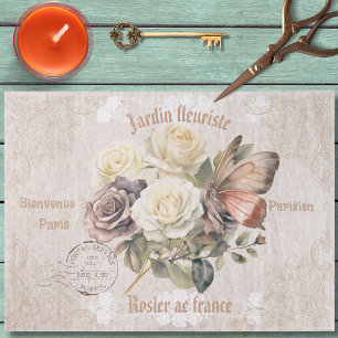 Papel De Seda Jardin fleuriste Parisien Flor jardín arte rústico