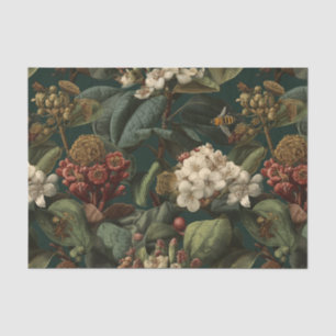 Papel De Seda Jardín floral botánico vintage