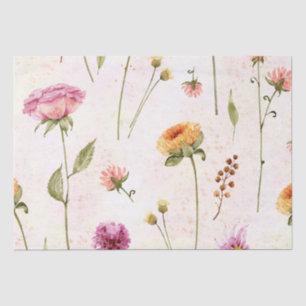 Papel De Seda Jardín floral elegante y moderno