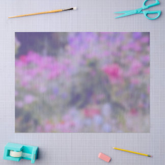 Papel De Seda Jardín floral en rosa violeta púrpura luce soñador