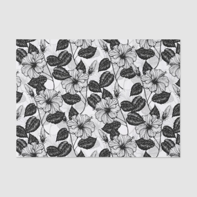 Papel De Seda Jardín Hibiscus (Anverso)