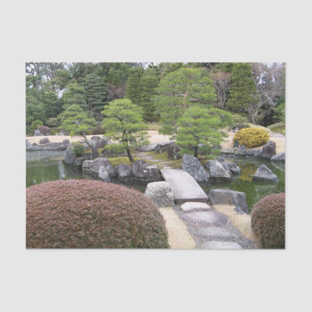 Papel De Seda Jardín japonés 日 本 庭 園 (Anverso)