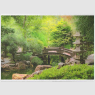 Papel De Seda Jardín japonés - Agua bajo el puente