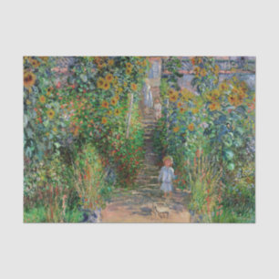 Papel De Seda Jardín Monet Vetheuil Pintura de flores impresioni