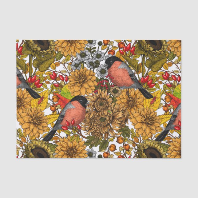 Papel De Seda Jardín otoñal 1 (Anverso)